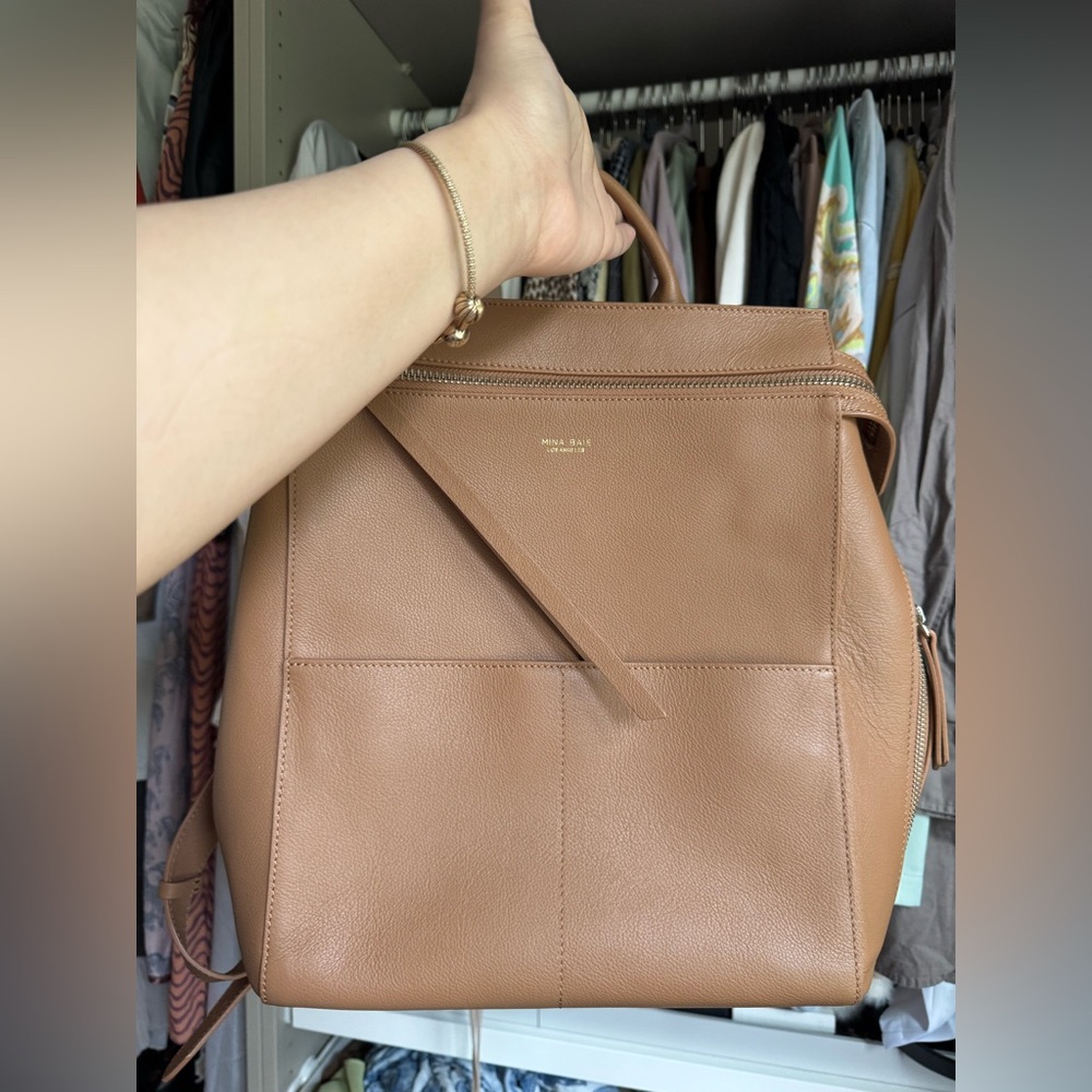 Mina Baie Harper midi tan
